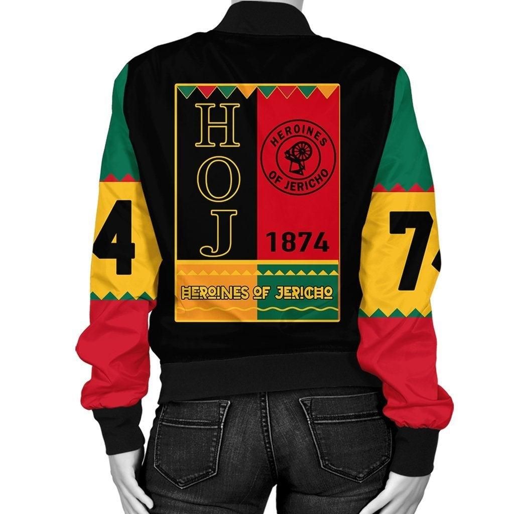 African Jacket - Heroines Of Jericho Black History Month Bomber Jacket