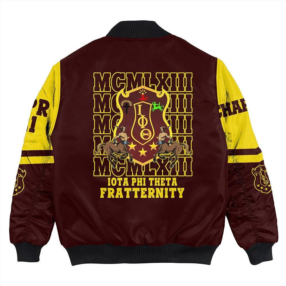 Personalized Iota Phi Theta MCM Style Bomber Jacket J5