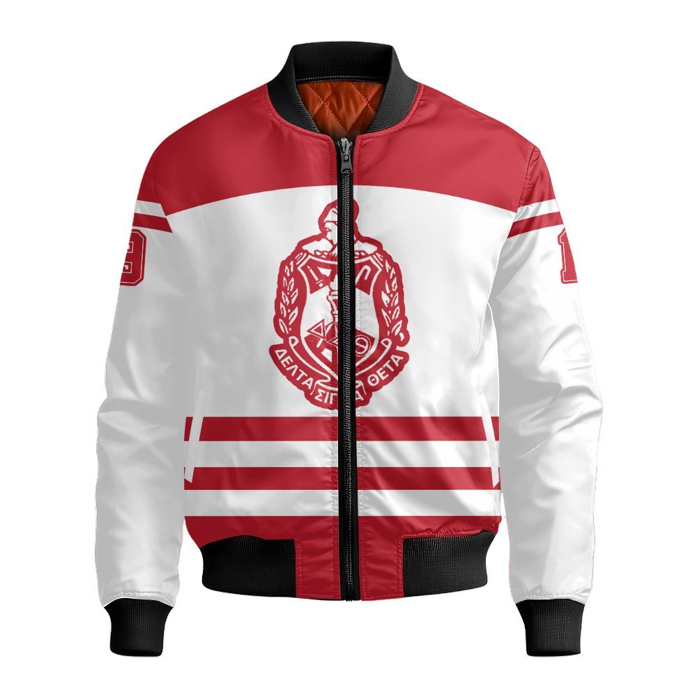 Ireishprint Delta Sigma Theta Custom Name Shirt, Delta Sigma Theta Custom Crew Shirt Since 1913 Sisterhood Sorority Bomber Jacket