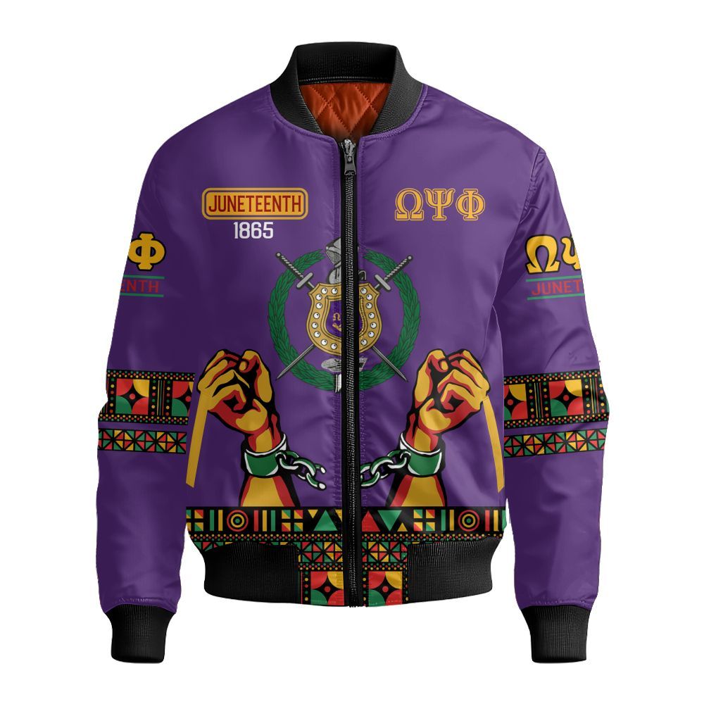 Ireishprint ΩΨΦ Varsity Jacket, Juneteenth Que Dog Psi Phi Varsity Jacket ΩΨΦ Fraternity Bomber Jacket