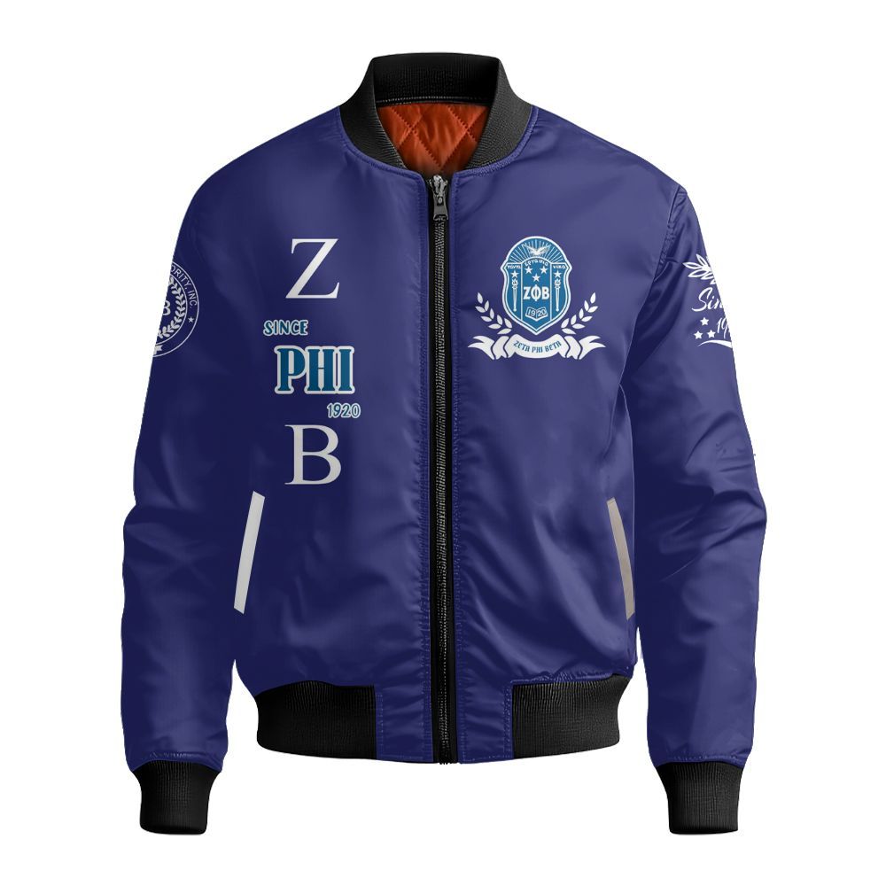 Ireishprint Zeta Phi Beta Off Shoulder Sweatshirt, Finer Womanhood Zeta Phi Beta Since 1913 Sorority Bomber Jacket
