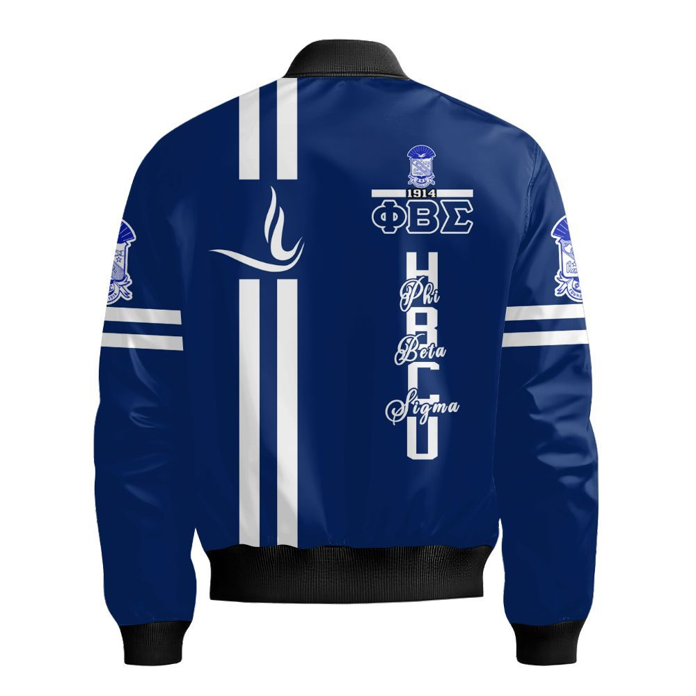 Ireishprint ΦΒΣ Shirt, HBCU Shirt ΦΒΣ Fraternity Bomber Jacket