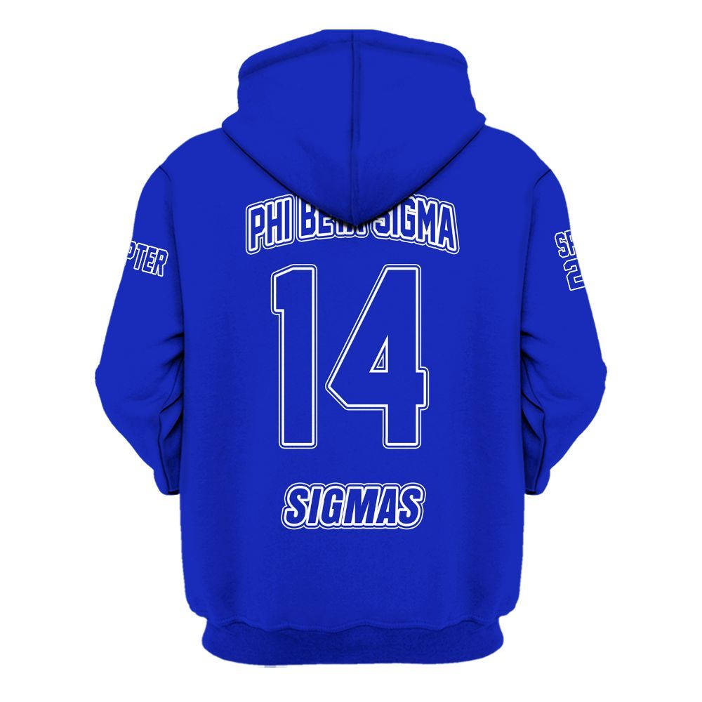 Ireishprint ΦΒΣ Custom Chapter Shirt, Personalized Royal Blue Shirt 1914 Fraternity Hoodie