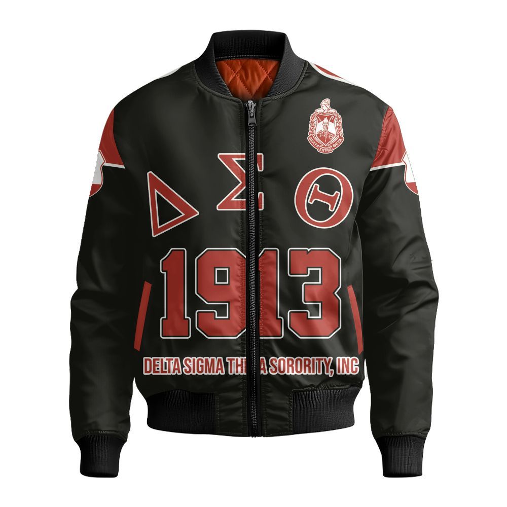 Ireishprint Delta Sigma Theta Polo Shirt, Since 1913 Delta Sigma Theta Elephant Sorority Bomber Jacket