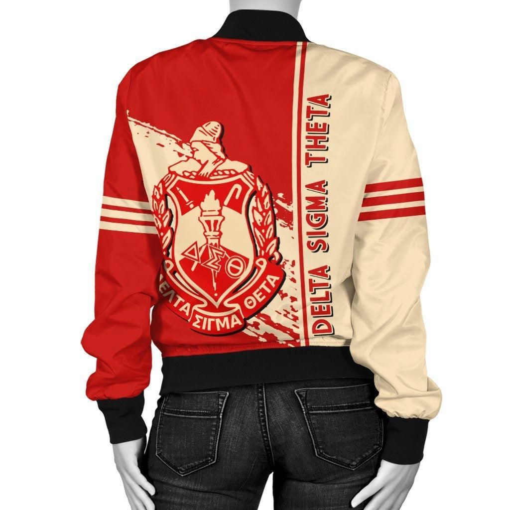 Delta Sigma Theta Bomber Jacket Quarter Style