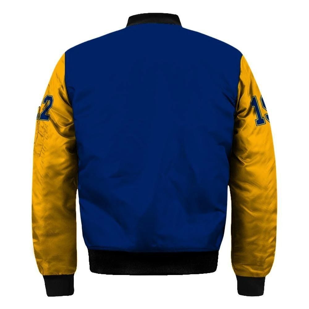 Sigma Gamma Rho Simple Poodle Sleeve Zip Bomber Jacket