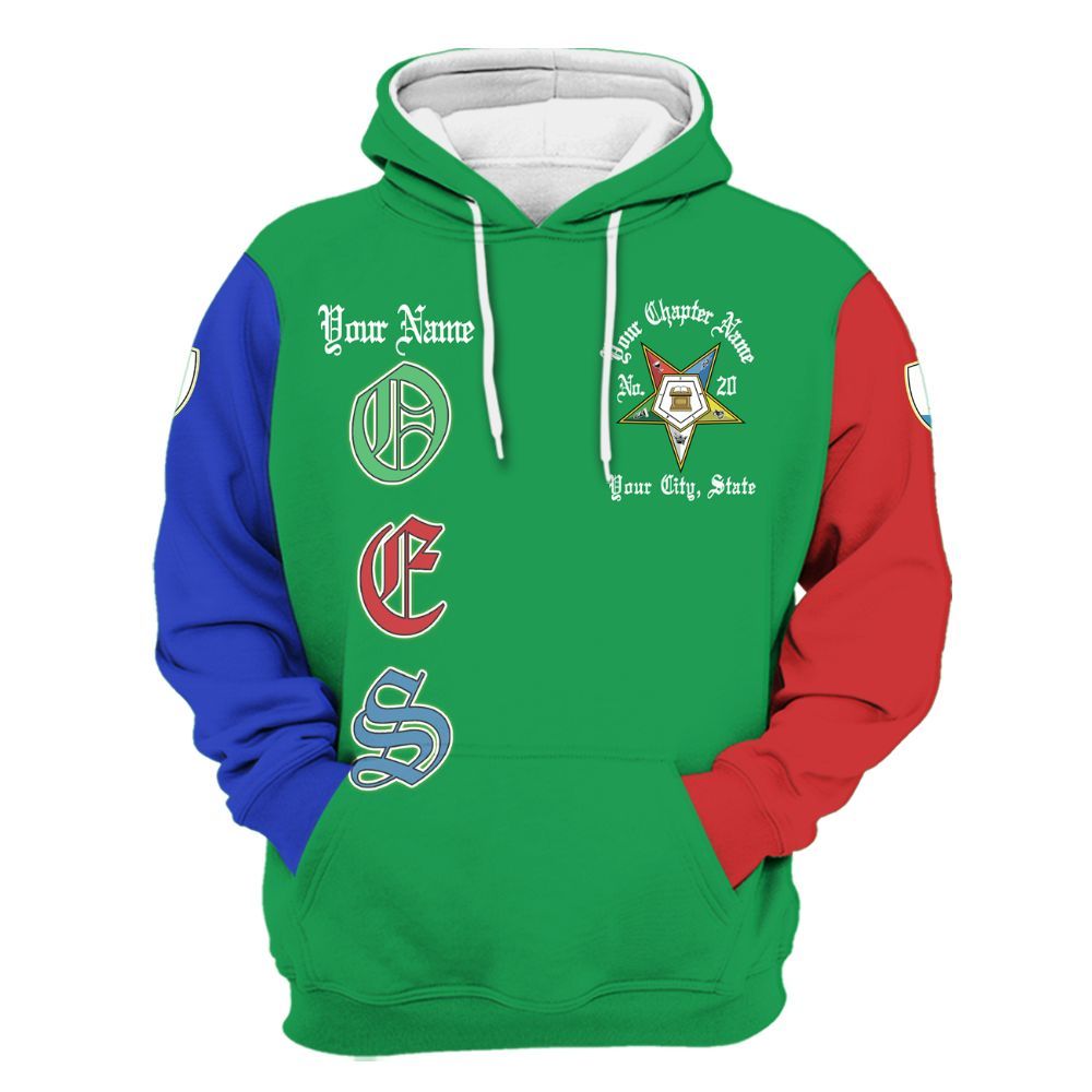 Ireishprint OES Custom Legacy Shirt, Martha Pentagon Sisters Order Of The Eastern Star OES Hoodie