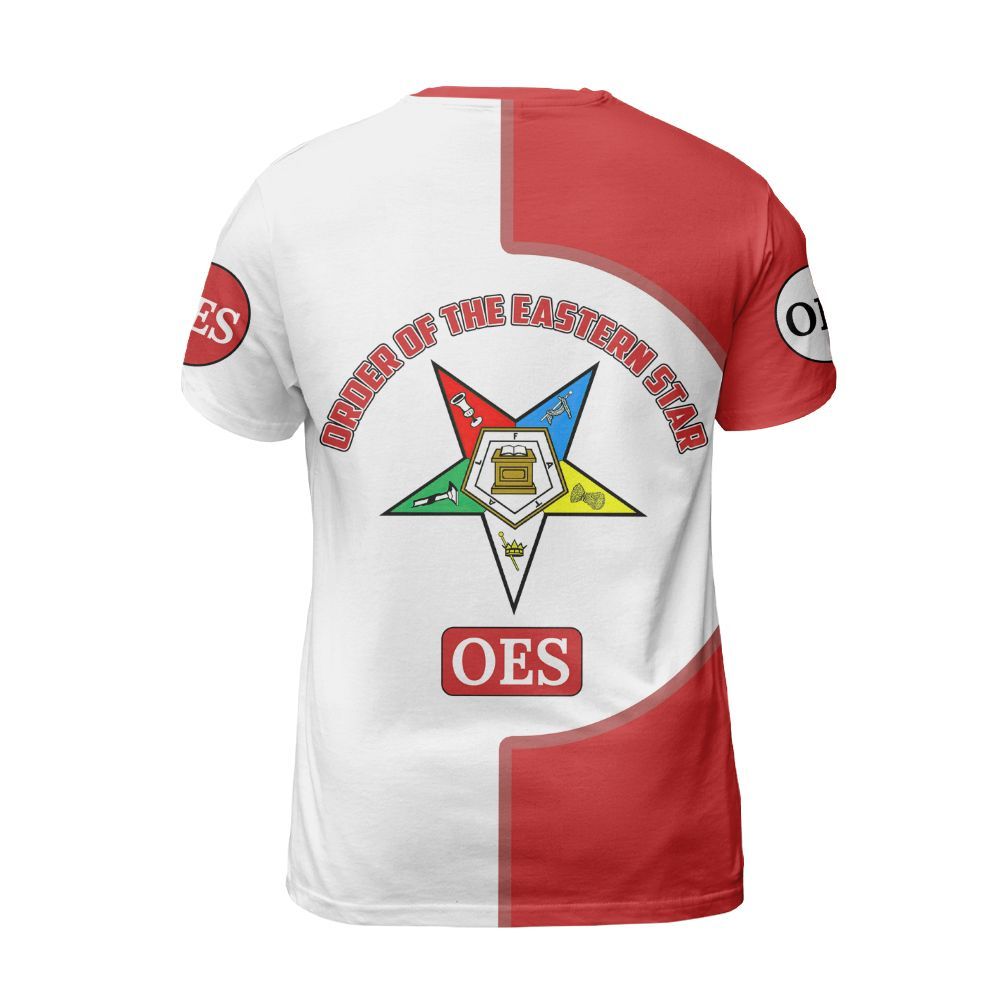 Ireishprint OES Custom Legacy Shirt, Red Circle Legacy Style Order Of The Eastern Star OES Shirt
