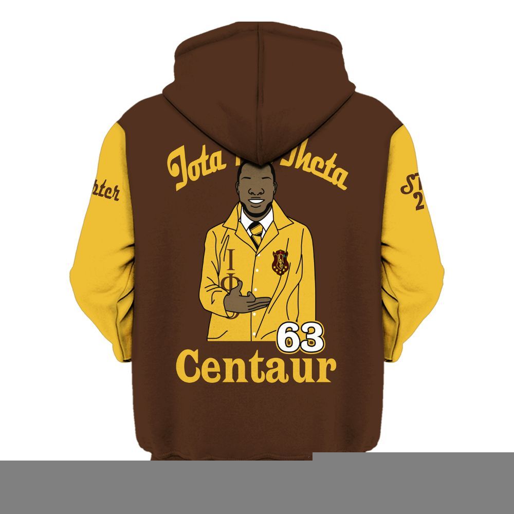 Ireishprint Iota Phi Theta Custom Chapter Shirt, Personalized Charcoal Brown Shirt Iota Phi Theta 1963 Fraternity Hoodie