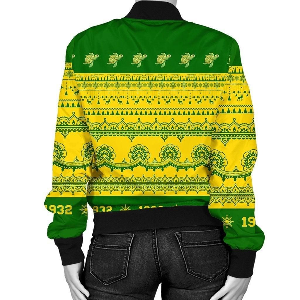 African Jacket - Chi Eta Phi Xmas Establish Year Bomber Jacket