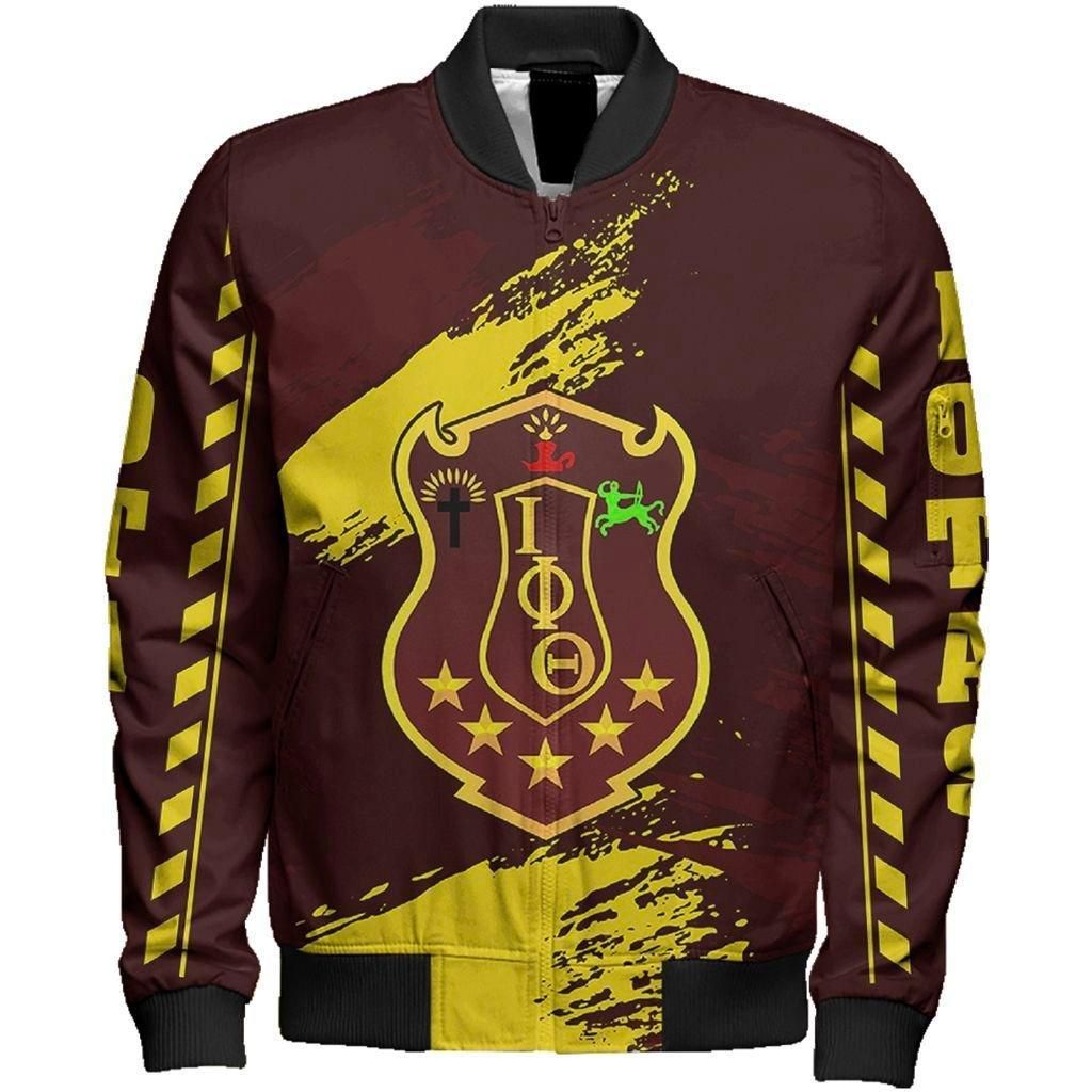 Iota Phi Theta Nineteen Sleeve Zip Bomber Jacket J09