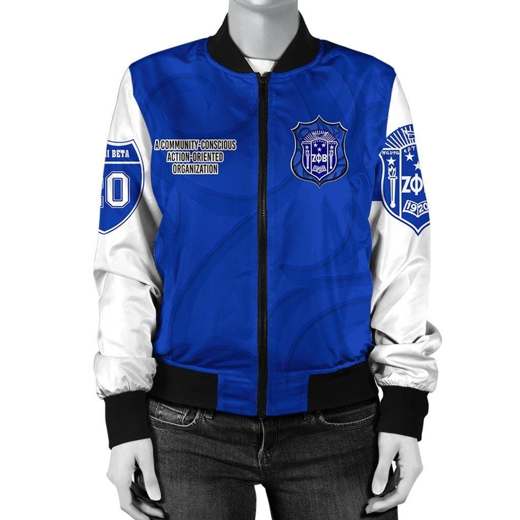 Zeta Phi Beta Finer Women Bomber Jacket