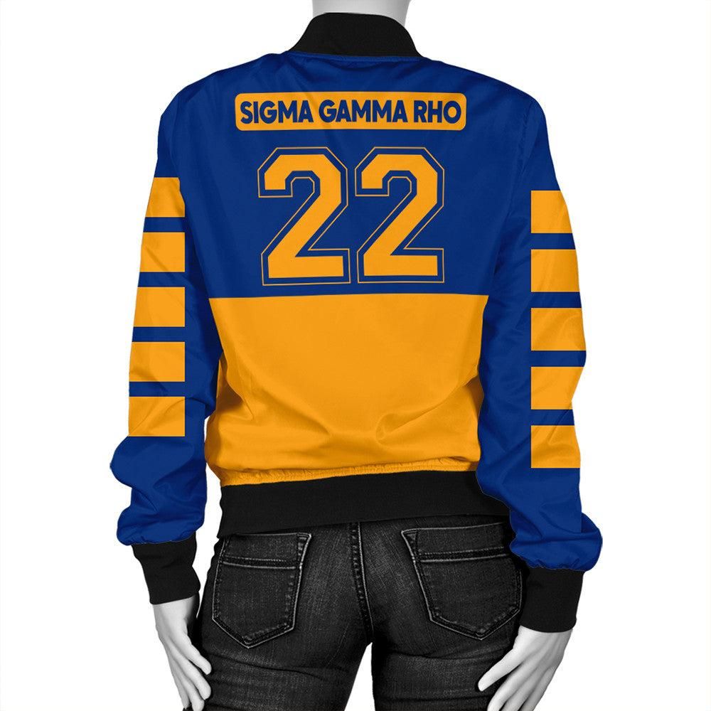 Sigma Gamma Rho Sporty Premium Bomber Jacket