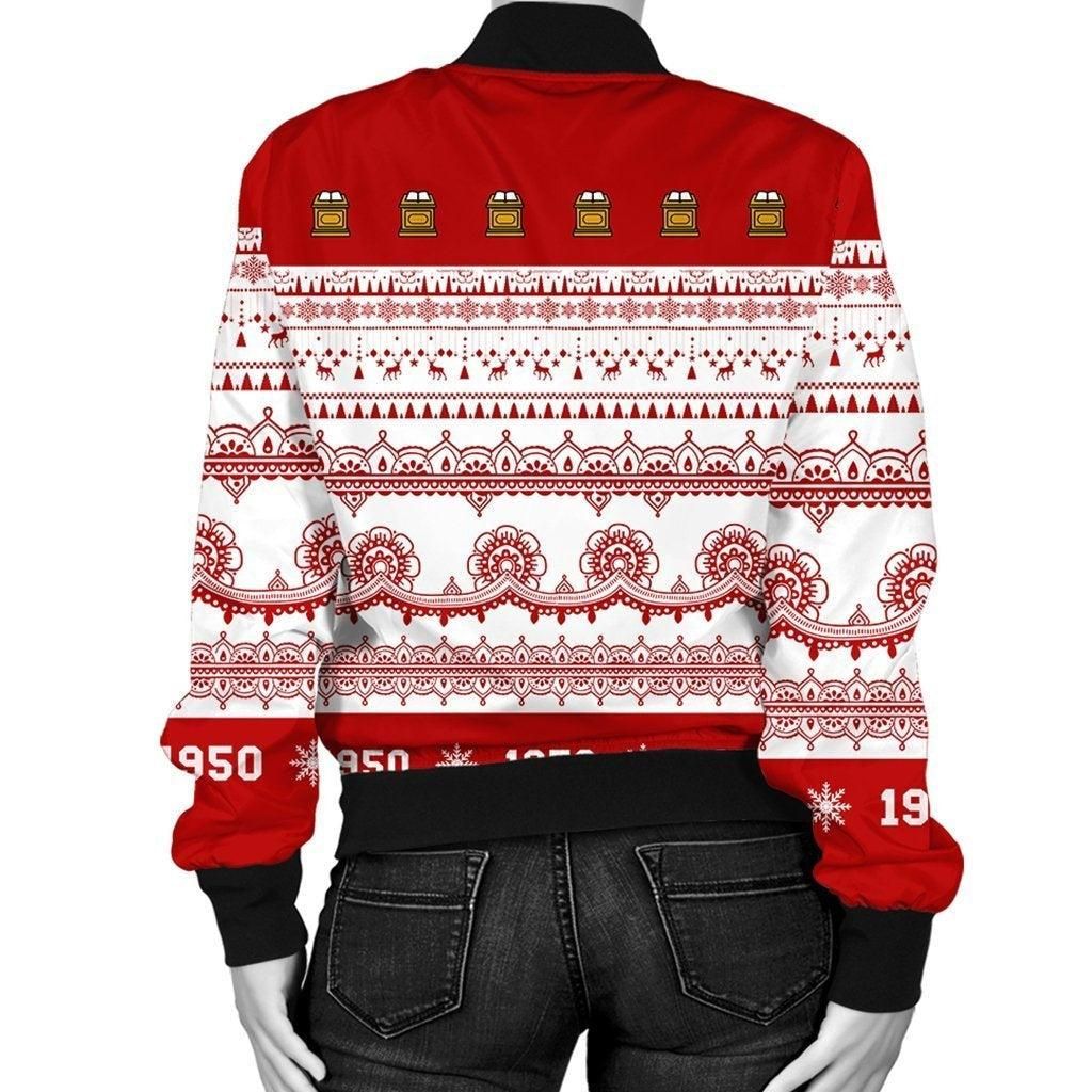 Order of the Eastern Star Xmas Establish Year Bomber Jacket