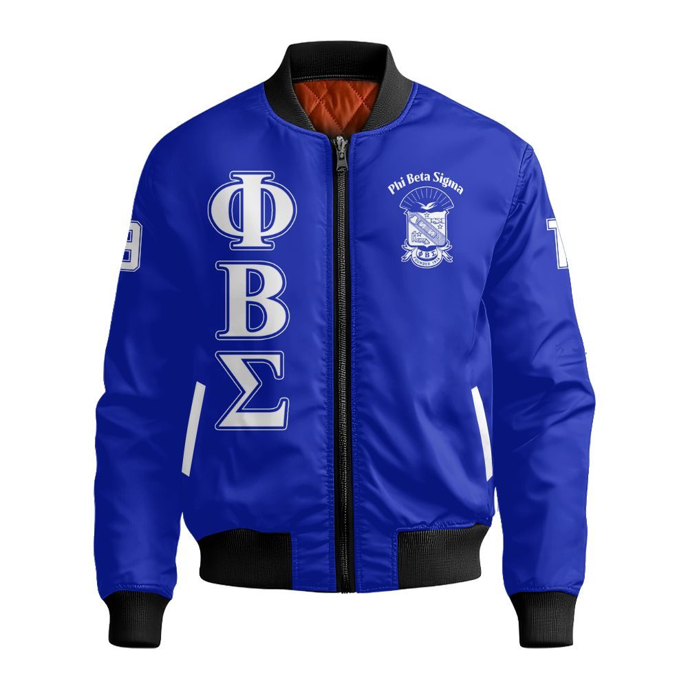 Ireishprint ΦΒΣ Polo Shirt, Royal Blue Polo Shirt 1914 Fraternity Bomber Jacket