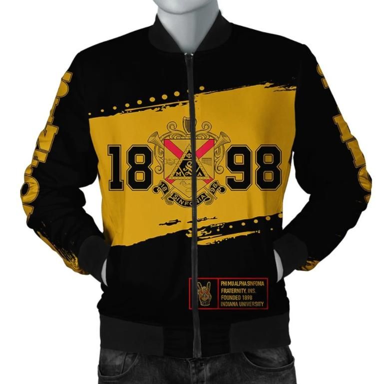 Africa Zone Jacket - Phi Mu Alpha Sinfonia Indiana University Bomber Jacket