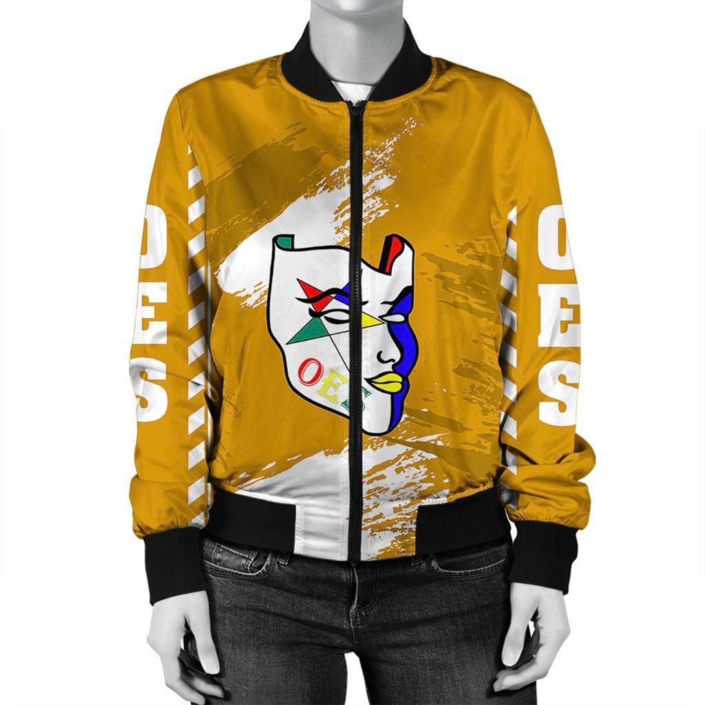 Order of the Eastern Star Yelllow Nineteen Bomber Jacket