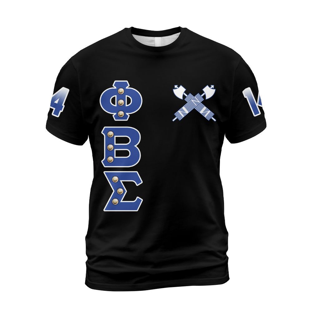 Ireishprint Phi Beta Sigma Shirt, Dove ΦΒΣ Black Duo Royal Blue Style 1914 Fraternity Shirt