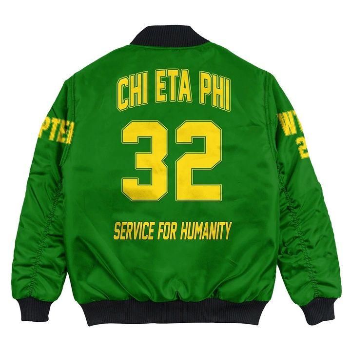 (Custom Personalised) Chi Eta Phi Bomber Jacket RLT13