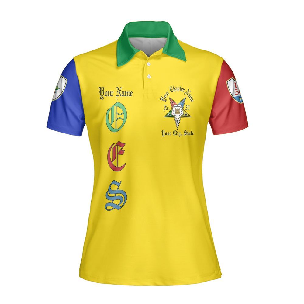 Ireishprint OES Custom Legacy Polo Shirt, Ruth Pentagon Sisters Order Of The Eastern Star OES Polo Shirt Sorority Polo Shirt