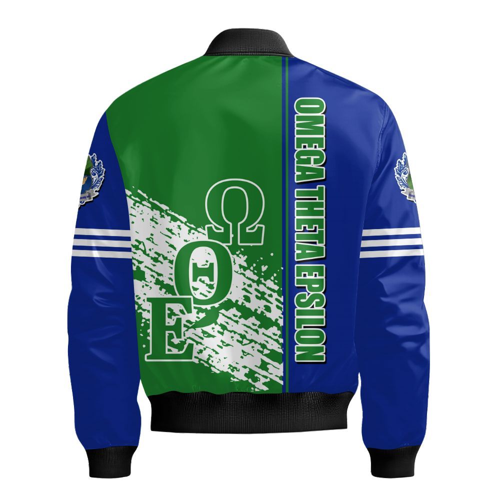 Ireishprint Omega Theta Epsilon Varsity Jacket, Omega Theta Epsilon Fraternity Stroke Style Varsity Jacket Since 2024 Fraternity Bomber Jacket