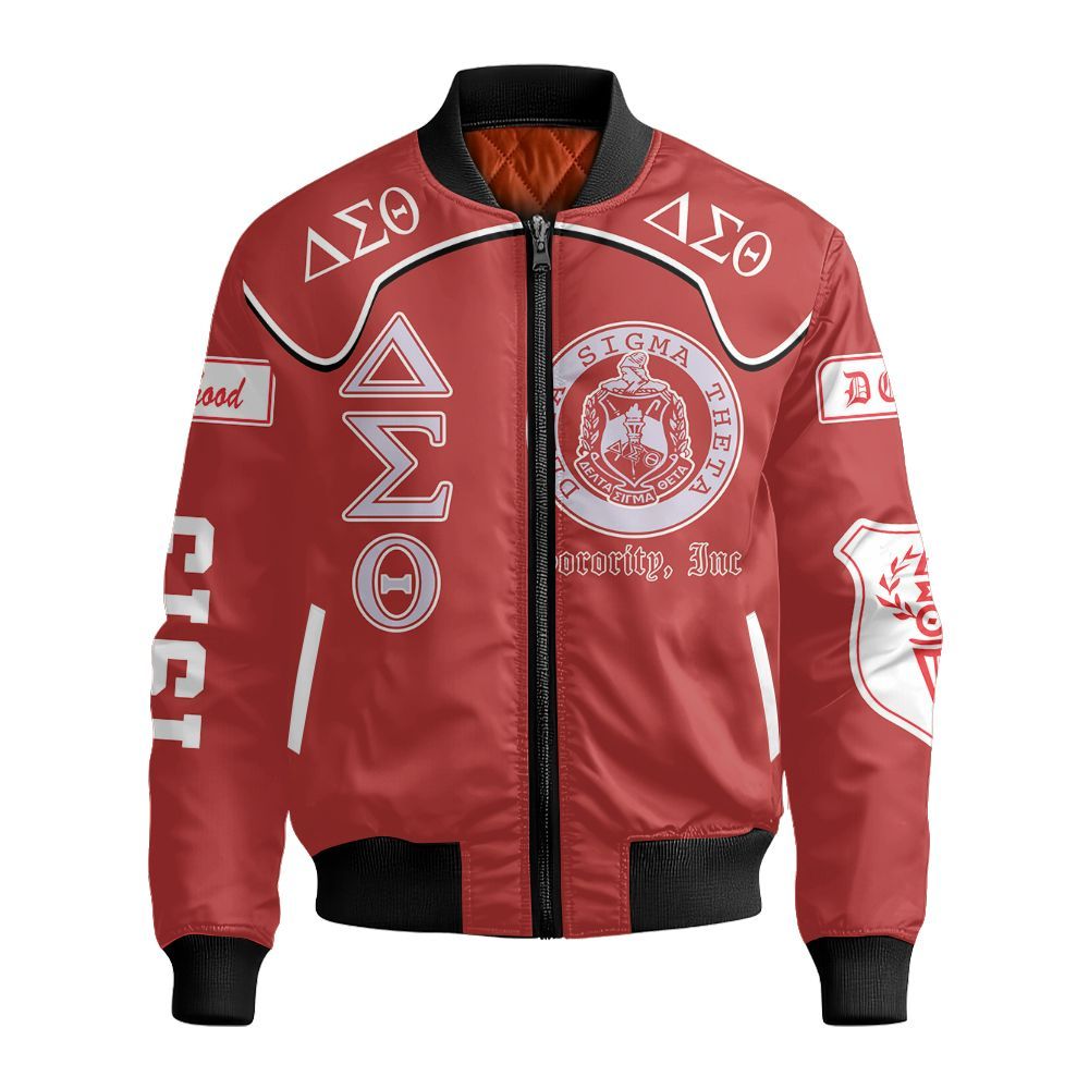 Ireishprint Delta Sigma Theta Crop Shirt, Sorority Spirit Delta Sigma Theta Sisterhood Sorority Bomber Jacket