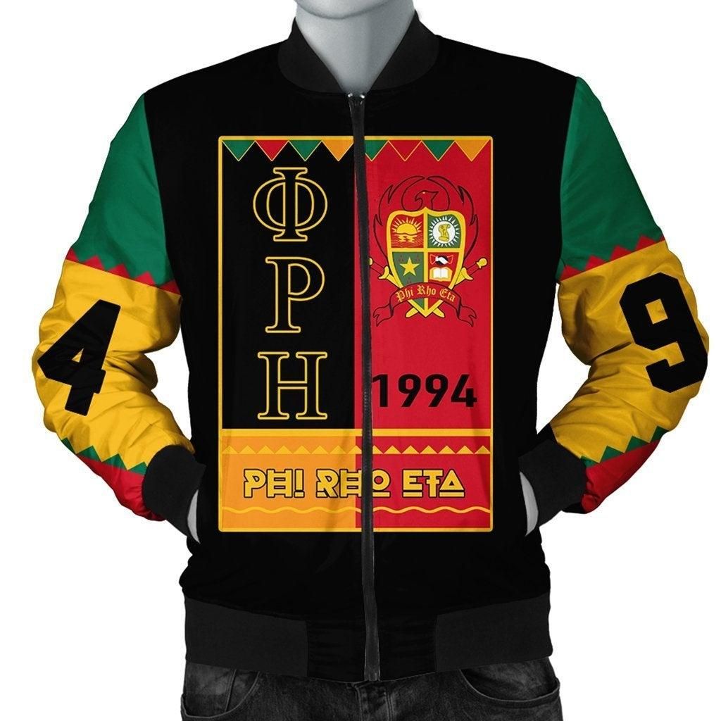 African Jacket - Phi Rho Eta Black History Month Bomber Jacket